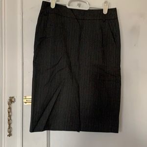 Grey esprit pinstripes pencil skirt
